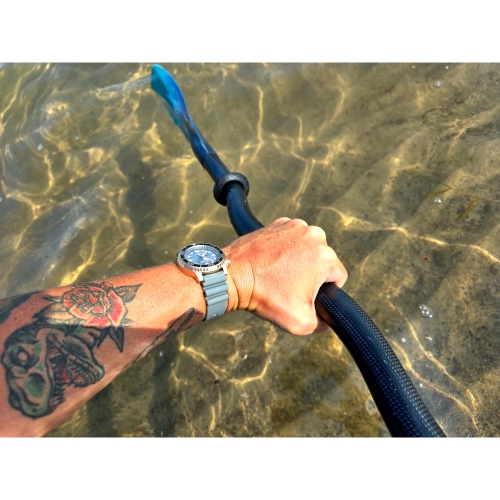 Citizen Unisex Promaster Dive Eco-Drive Watch 44mm Rose Gold-Tone Stainless Steel Case Grey Polyurethane Strap with Grey Dial