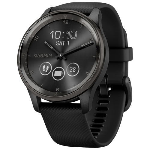 Montre intelligente hybride GPS de 40 mm Vivomove Trend à moniteur de  fréquence cardiaque de Garmin - Noir