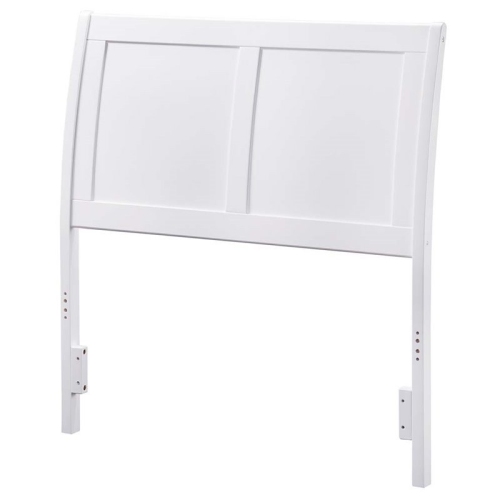 Leo & Lacey Twin Sleigh Headboard in White