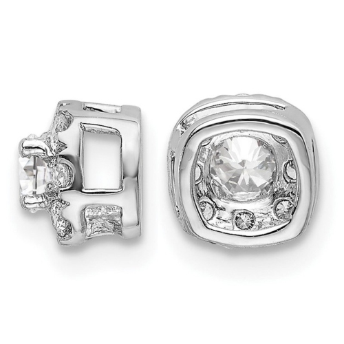 1.00 Carat Lab-Grown Diamond Solitaire Halo Pendant Necklace in 14K White Gold with Chain