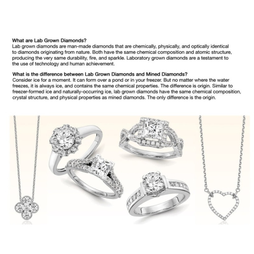 1.00 Carat Lab-Grown Diamond Solitaire Halo Pendant Necklace in 14K White Gold with Chain