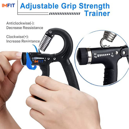 Exerciseur de préhension pour les mains | exerciseur de résistance à prise | résistance réglable de 5 à 60 kg | Gripper antidérapant | idéal pour les