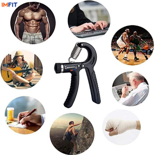 Exerciseur de préhension pour les mains | exerciseur de résistance à prise | résistance réglable de 5 à 60 kg | Gripper antidérapant | idéal pour les