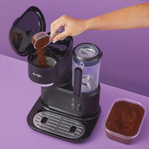 Mr. Coffee Single-Serve Frappe, glacée et cafetière chaude avec Blender - Black
