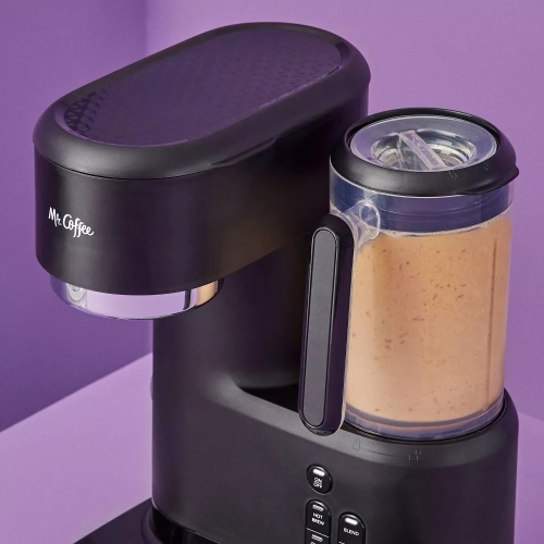 Mr. Coffee Single-Serve Frappe, glacée et cafetière chaude avec Blender - Black