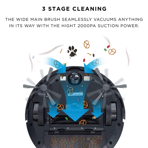 iHome AutoVac Eclipse Robot & Self Charging Vacuum Cleaner & Mop