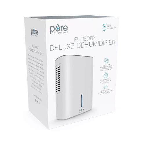 Pure Enrichment Dry Deluxe Dehumidifier White