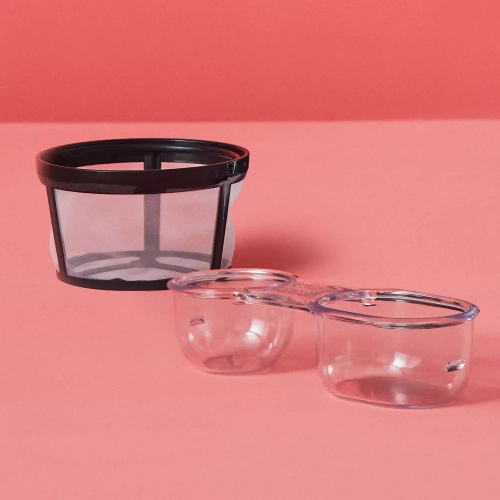 Mr. Coffee Single-Serve Iced et chaleur chaude avec gobelet réutilisable et filtre en nylon