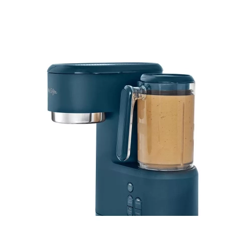 Mr. Coffee Single-Serve Frappe, Iced, and Hot Coffee Maker with Blender - Navy