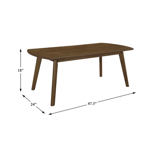 Lexicon Damala 3 Piece Wood Occasional Table Set in Walnut