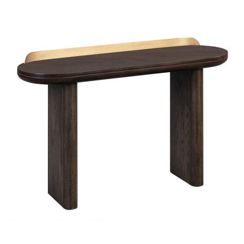 Table de bureau/console en bois d’acacia et MDF Braden de TOV Furniture, brun, 32 po de haut