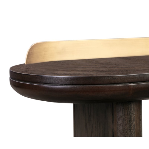 Table de bureau/console en bois d’acacia et MDF Braden de TOV Furniture, brun, 32 po de haut