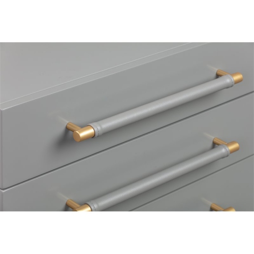 Trident Grey Acacia Wood Nightstand