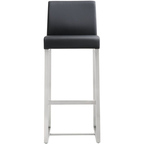 TOV Furniture Denmark 30.7" Contemporary Fabric Bar Stools in Black