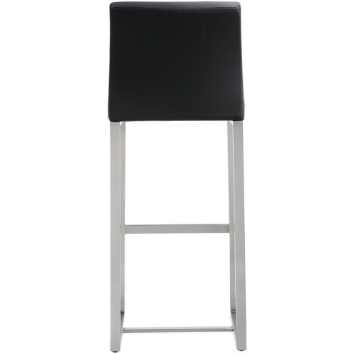 TOV Furniture Denmark 30.7" Contemporary Fabric Bar Stools in Black