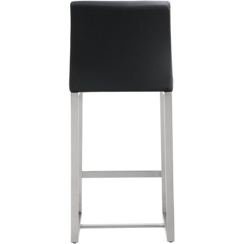 TOV Furniture Denmark 27" Contemporary Fabric Counter Stools in Black