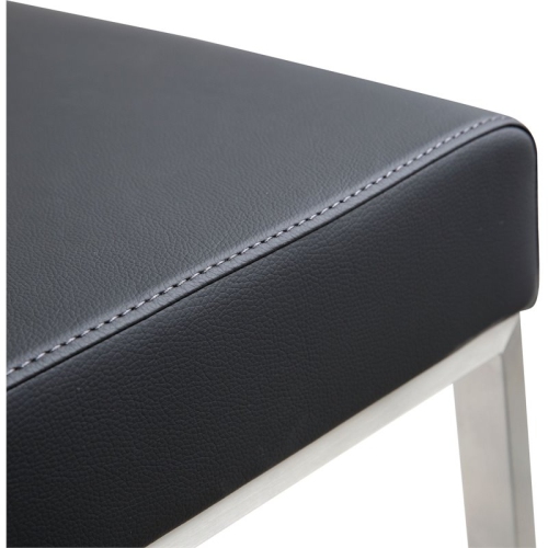 TOV Furniture Denmark 27" Contemporary Fabric Counter Stools in Black