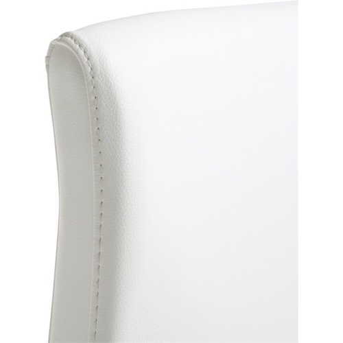 TOV Furniture Denmark 30.7" Fabric Bar Stools in White/Gold