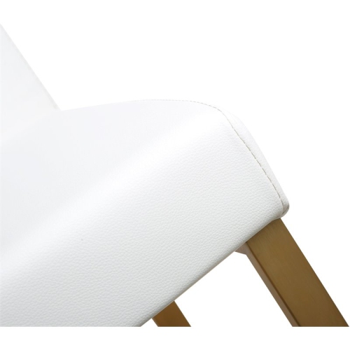 TOV Furniture Denmark 27" Fabric Counter Stools in White/Gold