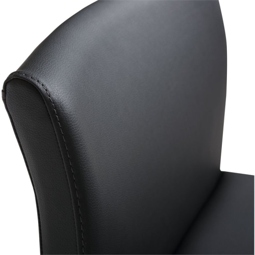 TOV Furniture Denmark 27" Steel/Fabric Counter Stools in Black/Gold