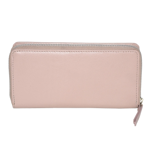 Club Rochelier Zip Around Clutch Wallet with Tab, Blush
