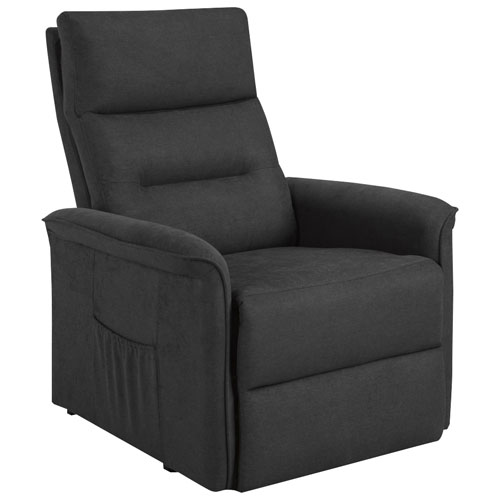 Fauteuil inclinable contemporain Ariel - Gris foncé