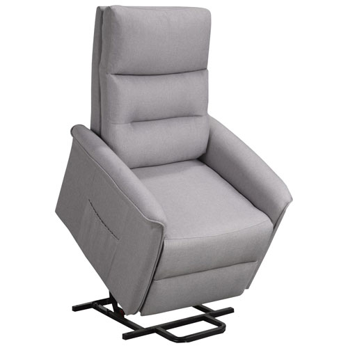 Fauteuil inclinable contemporain Ariel - Gris pâle