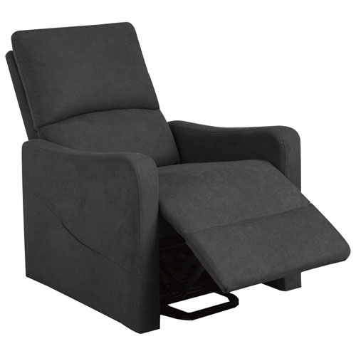 Fauteuil inclinable électrique contemporain Willow - Gris foncé