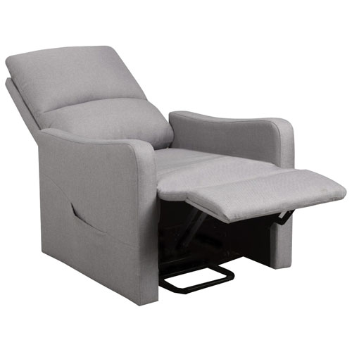 Fauteuil inclinable électrique contemporain Willow - Gris pâle