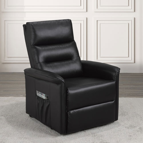 Fauteuil inclinable contemporain Ariel - Noir
