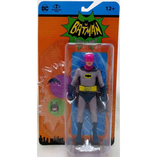 DC  Retro Batman 1966 6 Inch Action Figure Wave 6 - Batman (Pink Cowl)