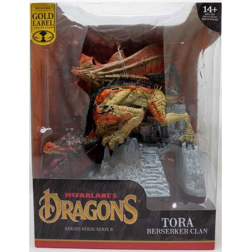 DRAGONS  Mcfarlane 8 Inch Static Figure Series 8 Exclusive - Berserker Clan Varian Label In Gold