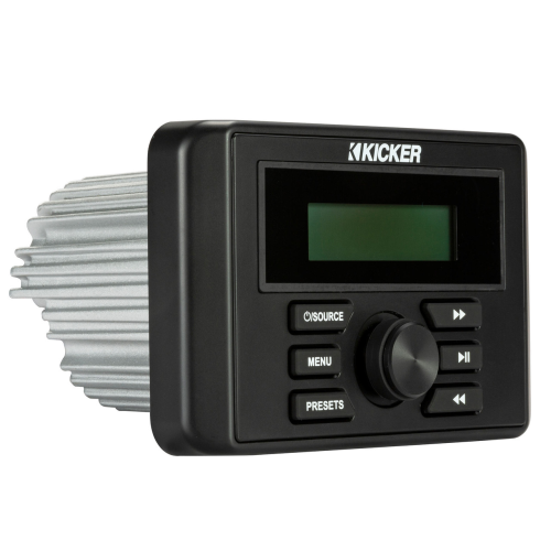 Kicker 46KMC3 KMC3 Weather-Resistant Gauge-Style Media Center w/Bluetooth; RoHS Compliant