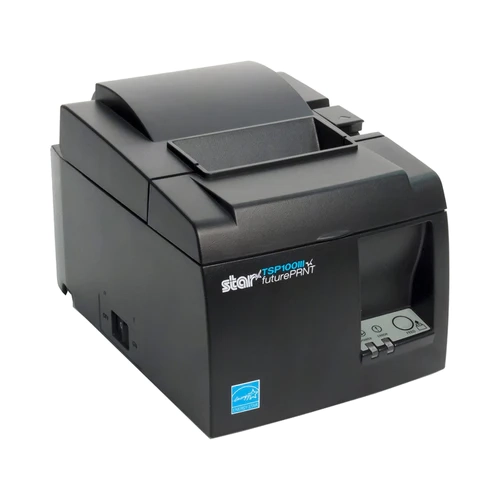 Star Micronics 39474710 Model TSP143IIIBi2 Thermal Printer, Auto-Cutter, Bluetooth, iOS, Android/Windows, Power Supply, Gray