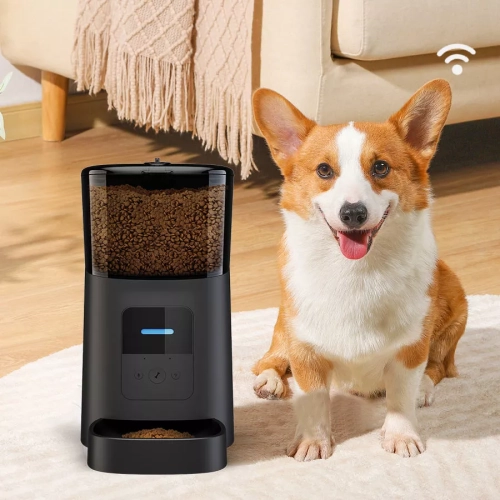 A|M Pets Automatic Cat Feeder, Wi-Fi Enabled Smart Pet Feeder for Cats and Dogs