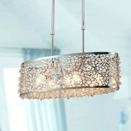 A|M Lighting Franco 6-Lights Modern Pendant Light Fixtures, Modern Chandelier Light Fixture