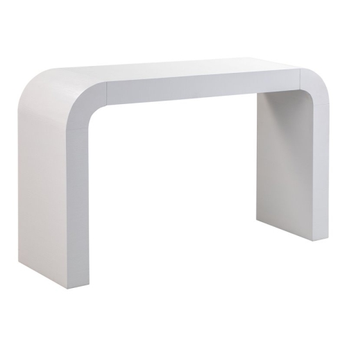 TOV FURNITURE  Hump 31.9"h Modern Acacia Wood Console Table In In White 