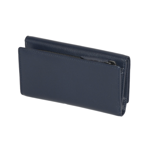 Club Rochelier Ladies Medium Leather Clutch Navy