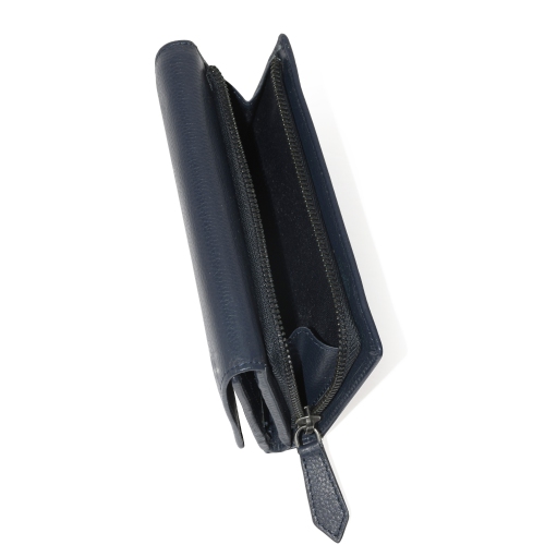 Club Rochelier Ladies Medium Leather Clutch Navy