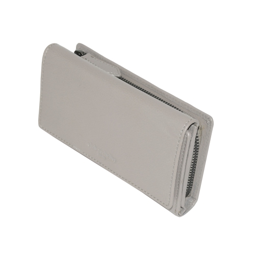 Club Rochelier Ladies Medium Leather Clutch Taupe