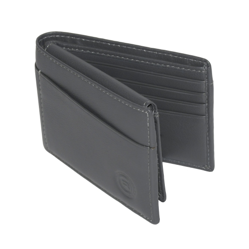 Club Rochelier Slimfold Wallet with Removable ID Charcoal