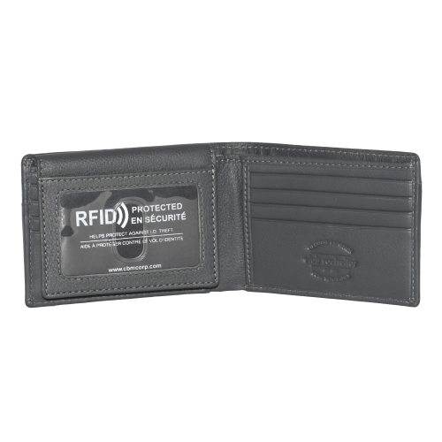 Club Rochelier Slimfold Wallet with Removable ID Charcoal