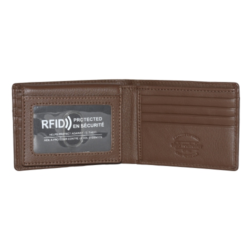 Club Rochelier Slimfold Wallet with Removable ID Brown