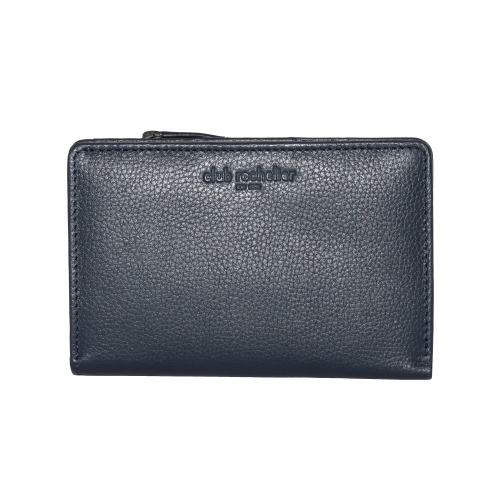 CLUB ROCHELIER  Ladies Medium Leather Bifold Wallet In Navy