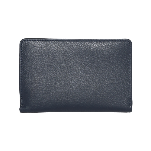 Club Rochelier Ladies Medium Leather Bifold Wallet Navy