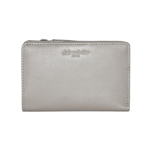 CLUB ROCHELIER  Ladies Medium Leather Bifold Wallet Taupe In Multicolor