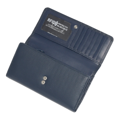 Club Rochelier Clutch Wallet with Checkbook and Gusset