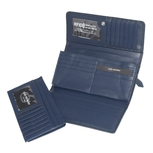Club Rochelier Clutch Wallet with Checkbook and Gusset