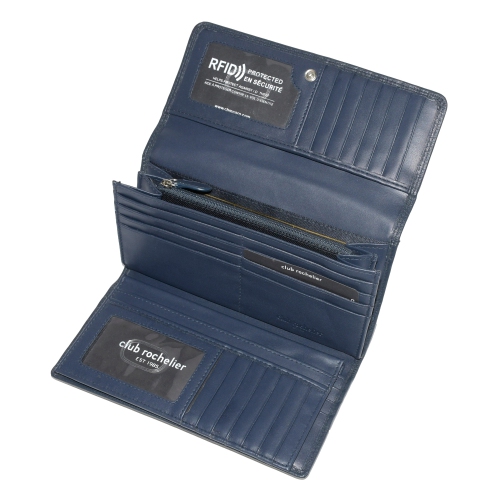 Club Rochelier Clutch Wallet with Checkbook and Gusset