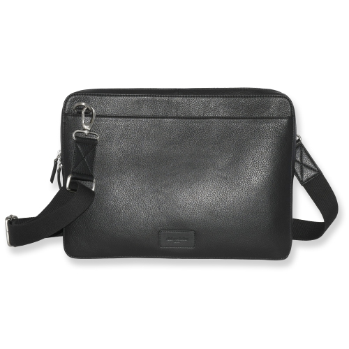 CLUB ROCHELIER  Slim And Elegant Messenger Bag In Black